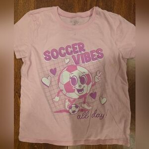 Pink Soccer Vibes Tee